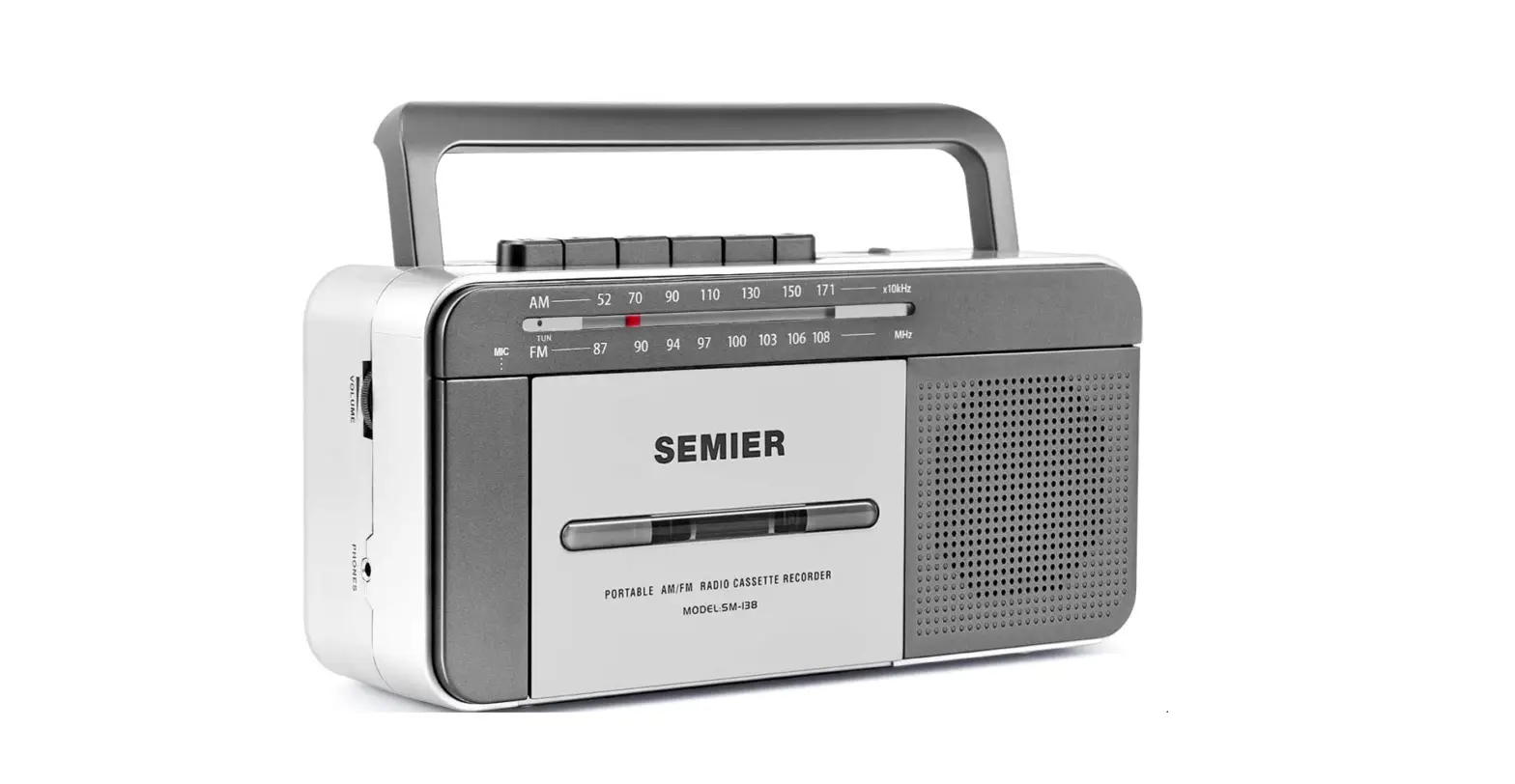 Retro Boombox Cassette Player Am/fm Radio Stereo, Ac Powered-complete Features/instruction Guide