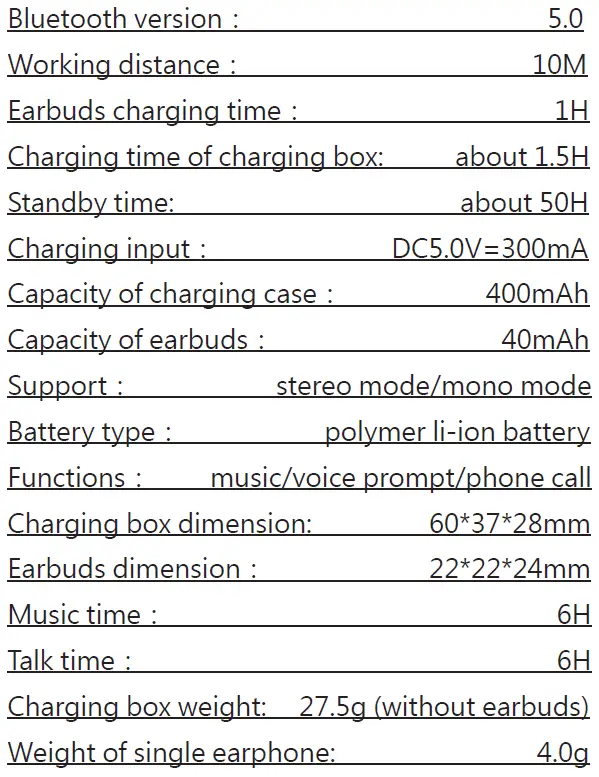 TUOSI TS-T7 True Wireless Stereo Earbuds 10