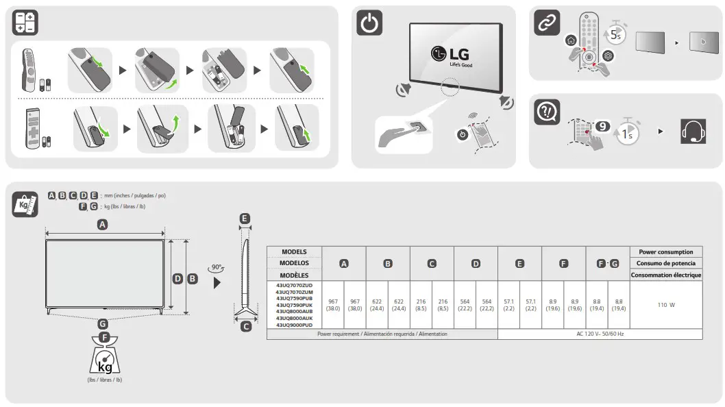 LG 43UQ8000AUB LED 4K UHD Smart TV - overview 6