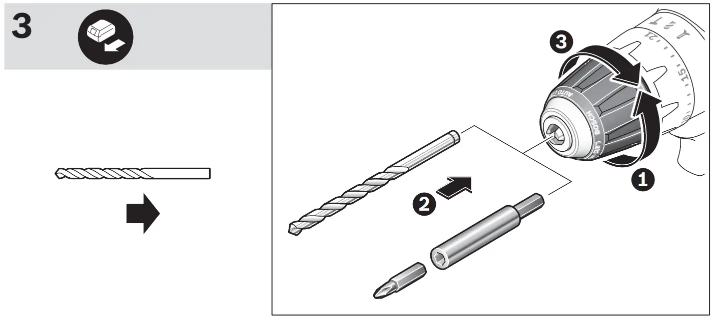 18-2-LI GSR Professional Cordless Combi Drill Driver Operation illustration