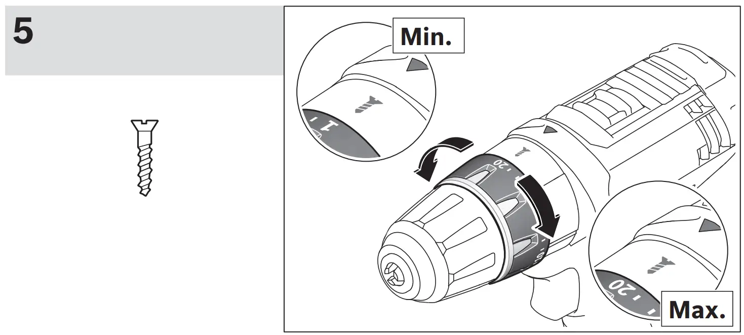 18-2-LI GSR Professional Cordless Combi Drill Driver Operation illustration