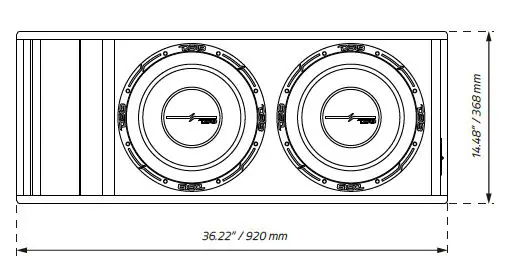 DS18 ZR212LD Dual 12 Inch Subwoofer 1