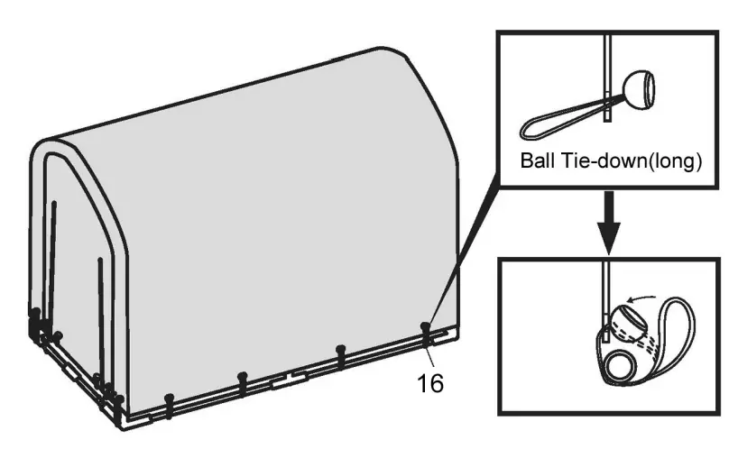 Clarke CIB755 Bicycle Shed-12