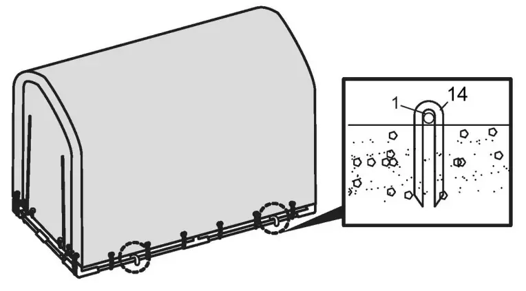 Clarke CIB755 Bicycle Shed-13