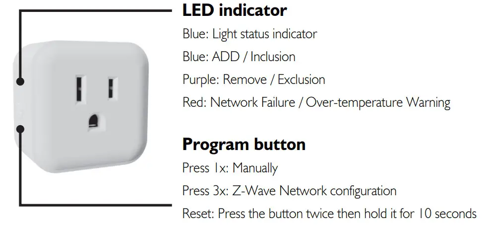 Minoston MP21ZD Z-Wave Dimmer Plug
