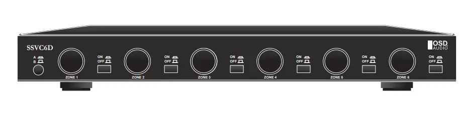 OSD AUDIO OSD-SSVC6D Stereo Speaker Selectors