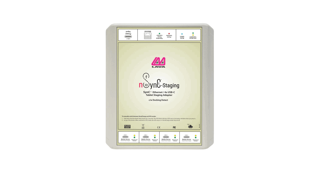 Lava Nsync-staging Usb C Ethernet Table Staging Adapter User Guide Lava Nsync-staging Usb C Ethernet Table Staging Adapter User Guide