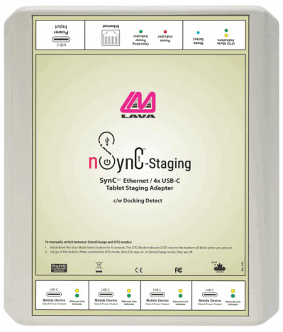 LAVA nSynC-Staging USB C Ethernet Table Staging Adapter
