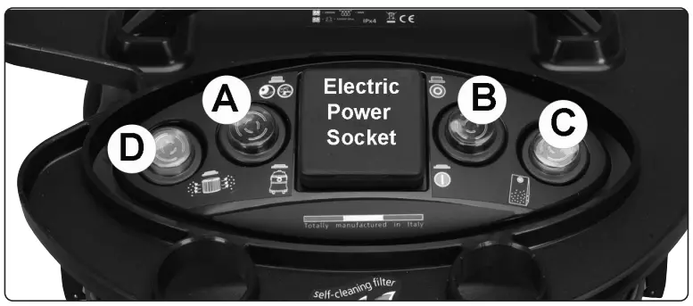 SEALEY PC35110V 35L WET &amp DRY INDUSTRIAL VACUUM CLEANER PLASTIC DRUM - fig 1