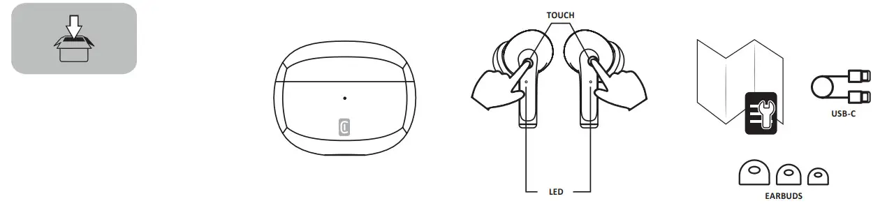 cellularline BTFLICKTWS Flick Bluetooth in-Ear Headset - Figure 1
