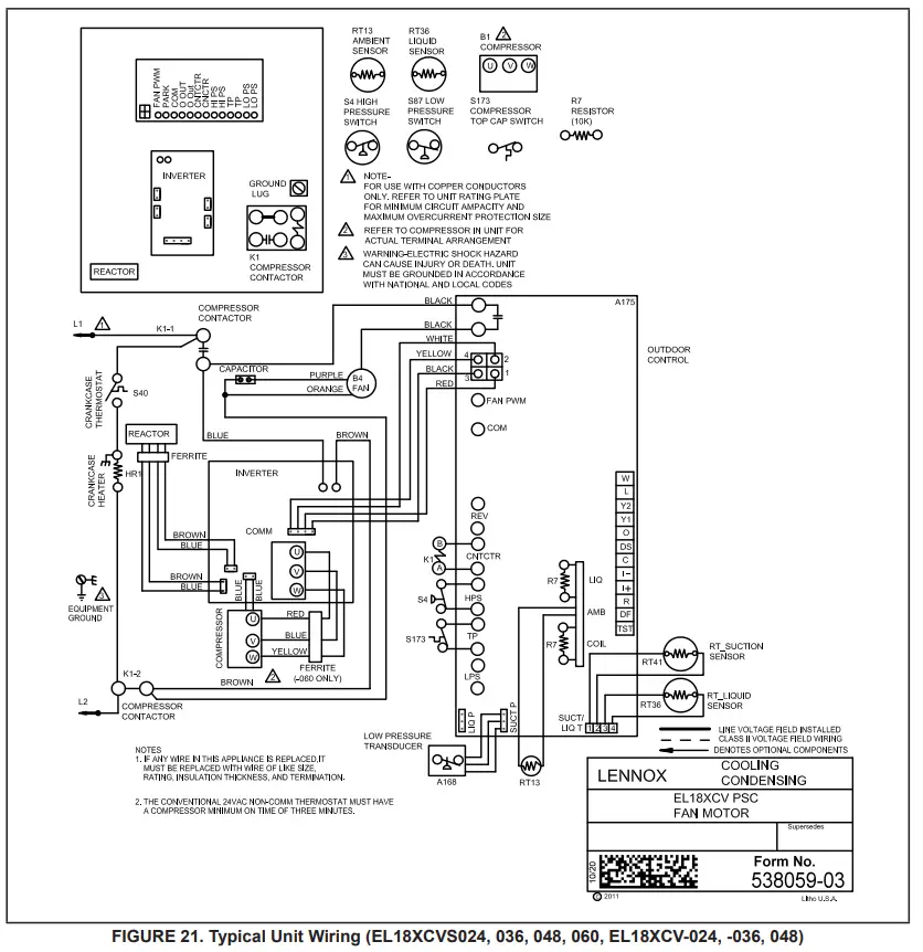 LENNOX EL18XCV Truly Digital Air Conditioner - fig 47
