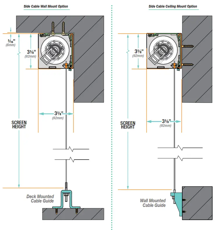 DRAPER E 220V Outdoor Electric Projection Screen - fig17
