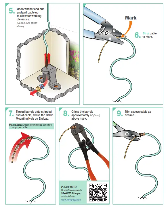 DRAPER E 220V Outdoor Electric Projection Screen - fig7