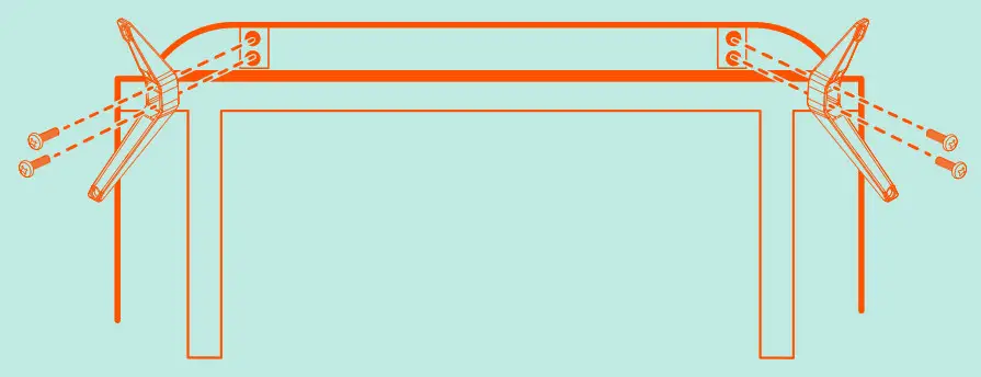 Onn .Roku TV - Installing the Stands