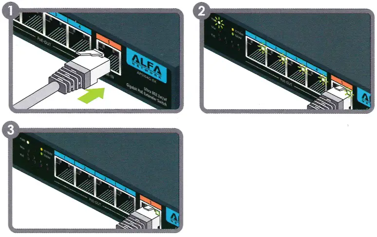 ALFA APS104G EX Gigabit PoE Extender Switch - Fig1