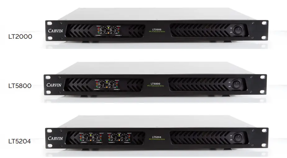 CARVIN audio LT5204 5150W 4-Channel PFC Power Amplifier fig (3)