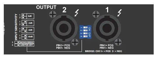 CARVIN audio LT5204 5150W 4-Channel PFC Power Amplifier fig (4)