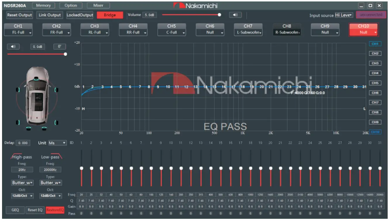 Nakamichi NDS 260A Digital Signal Processor - Software
