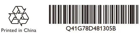 PHILIPS BS9B2224TB VESA Bracket - barcode