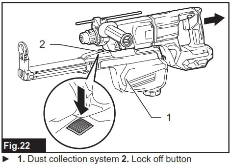makita GRH07 Cordless Combination Hammer Combined Rotary Hammer Wireless - ASSEMBLY 10