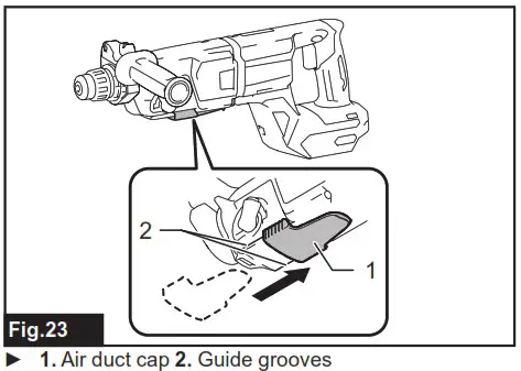 makita GRH07 Cordless Combination Hammer Combined Rotary Hammer Wireless - ASSEMBLY 11
