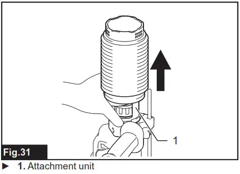 makita GRH07 Cordless Combination Hammer Combined Rotary Hammer Wireless - ASSEMBLY 19