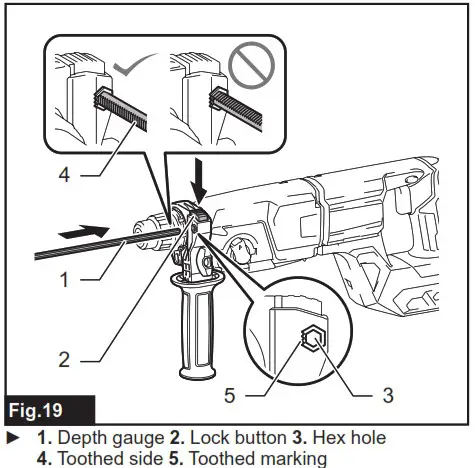 makita GRH07 Cordless Combination Hammer Combined Rotary Hammer Wireless - ASSEMBLY 7