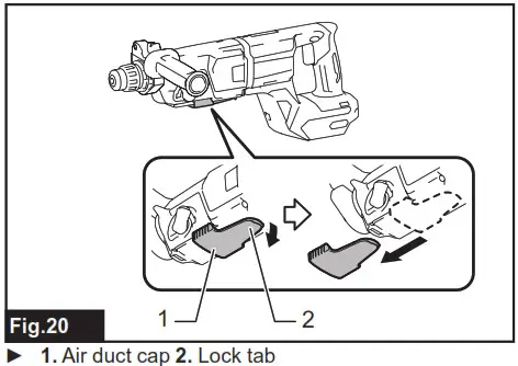 makita GRH07 Cordless Combination Hammer Combined Rotary Hammer Wireless - ASSEMBLY 8