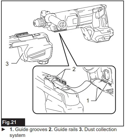 makita GRH07 Cordless Combination Hammer Combined Rotary Hammer Wireless - ASSEMBLY 9
