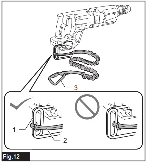 makita GRH07 Cordless Combination Hammer Combined Rotary Hammer Wireless - Hammering only 5