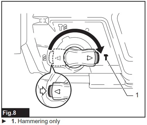 makita GRH07 Cordless Combination Hammer Combined Rotary Hammer Wireless - Hammering only