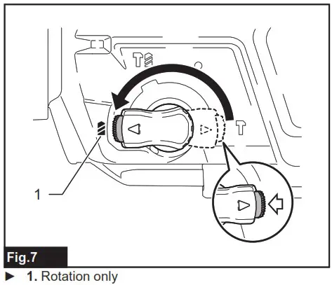 makita GRH07 Cordless Combination Hammer Combined Rotary Hammer Wireless - Selecting the action mode 3