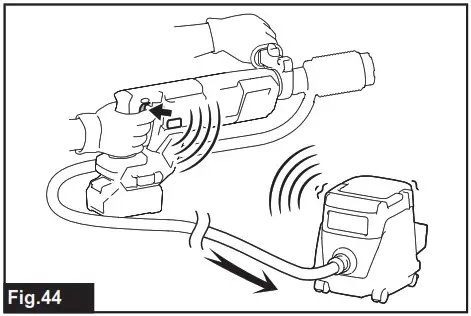 makita GRH07 Cordless Combination Hammer Combined Rotary Hammer Wireless - WIRELESS ACTIVATION 1