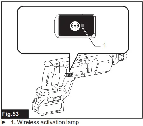 makita GRH07 Cordless Combination Hammer Combined Rotary Hammer Wireless - WIRELESS ACTIVATION 10