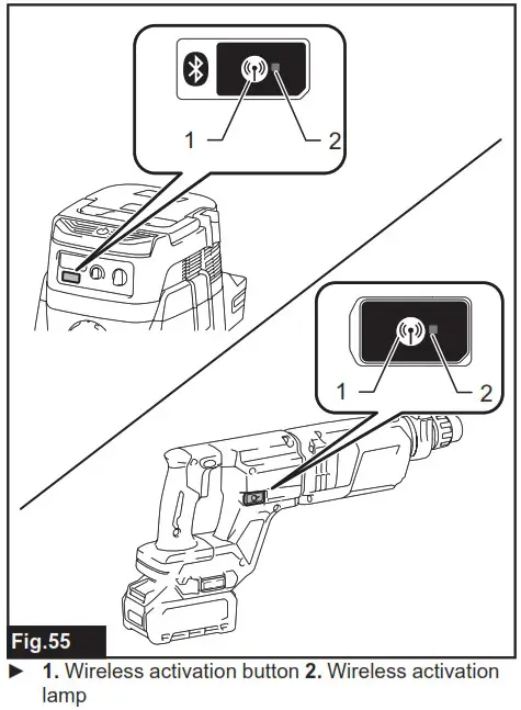 makita GRH07 Cordless Combination Hammer Combined Rotary Hammer Wireless -WIRELESS ACTIVATION 12