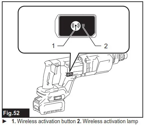 makita GRH07 Cordless Combination Hammer Combined Rotary Hammer Wireless - WIRELESS ACTIVATION 9