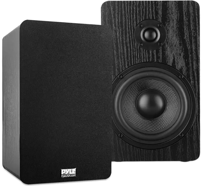 Pyle-PSMSP5-Home-Theater-Wooden-Bookshelf-Speakers-5.25-Inches-Product