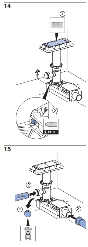 GEBERIT CH-8645 Cleanline Shower Shelf Set-10