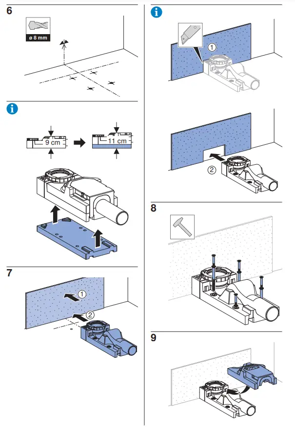 GEBERIT CH-8645 Cleanline Shower Shelf Set-3