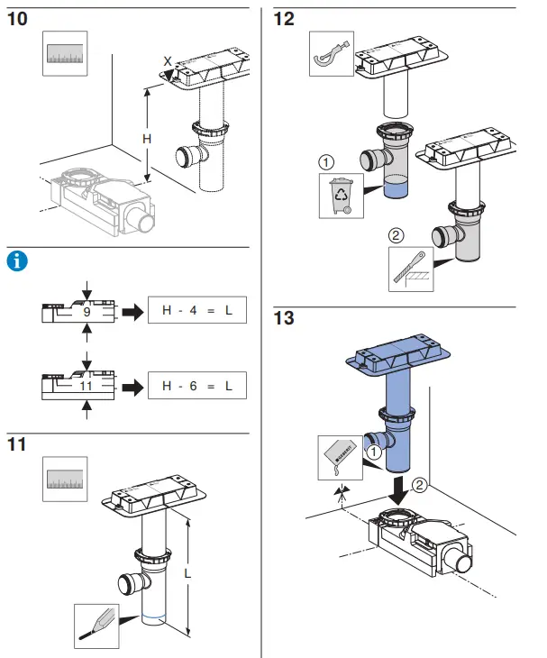 GEBERIT CH-8645 Cleanline Shower Shelf Set-9
