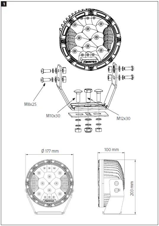 Hamron-27W-LED-Work-Light-Floodlight-FIG-1