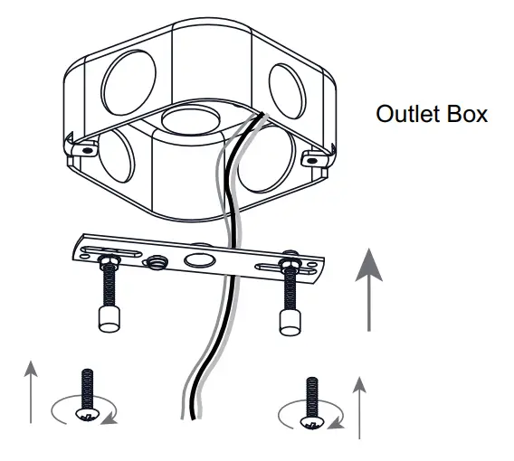 QUOIZEL QSF5581WS Lamps and Lighting Semi Flush Mount - Assembly