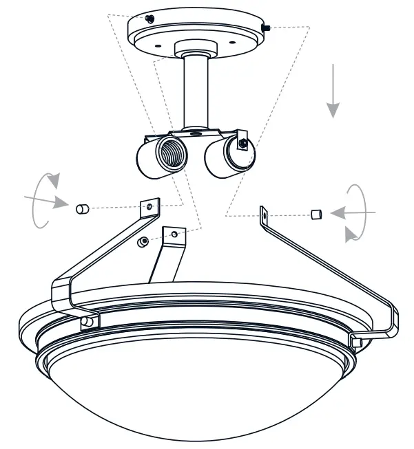 QUOIZEL QSF5581WS Lamps and Lighting Semi Flush Mount - Fixture Body