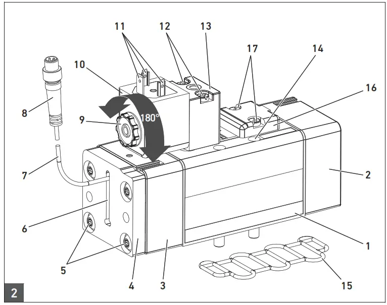AVENTICS IS12-PD-ISO 5599-1 Dual Valve Size 2 - fig2