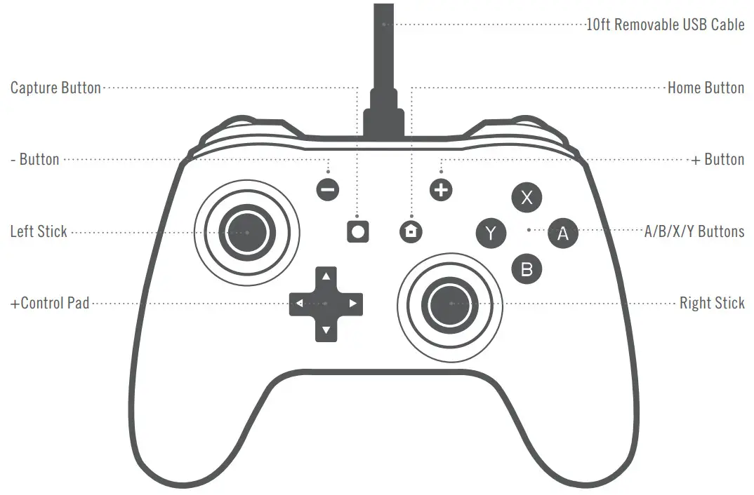 PowerA B07PDJ45BT Wired Controller for Nintendo Switch - FIG 1