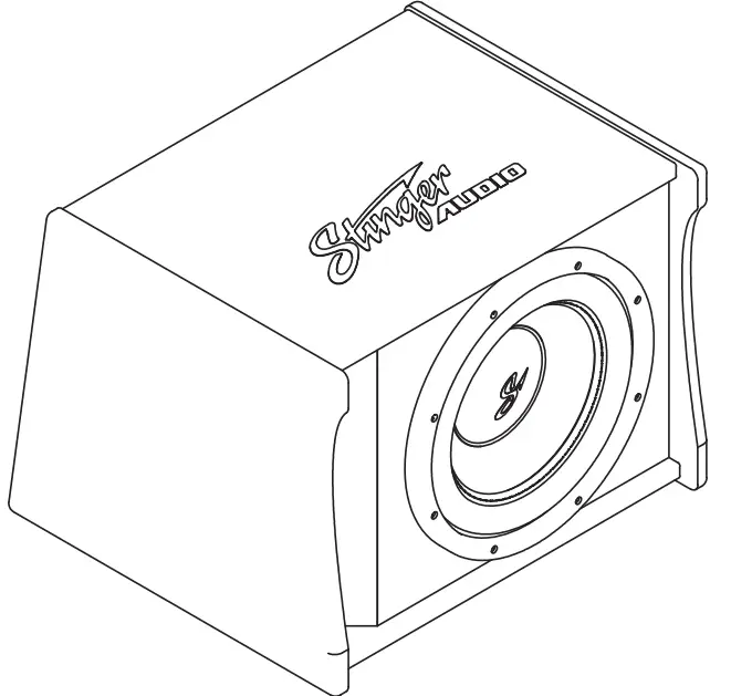 Stinger AUDIO DC2S12B Single 12-Inch Ported Subwoofer Enclosure
