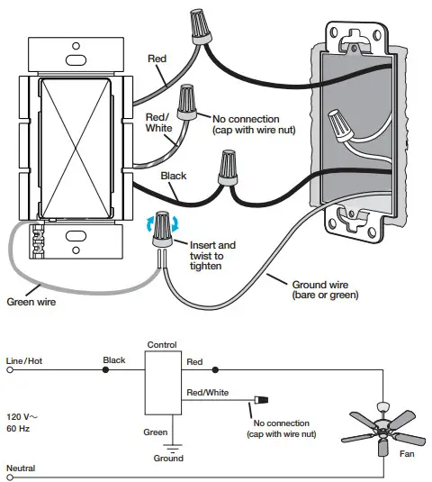 LUTRON Single-Pole3-Way Quiet Fan-5-4