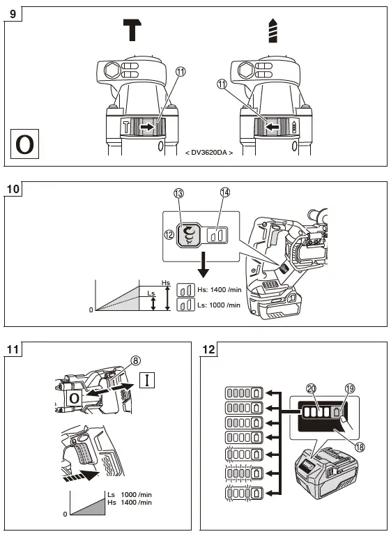 HiKOKI D 3613DA, DV 3620DA Cordless Drills 3
