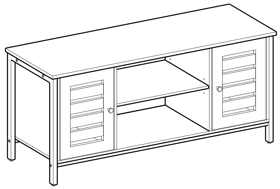 VASAGLE LTV43 Storage Television Cabinet -