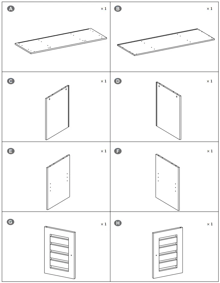 VASAGLE LTV43 Storage Television Cabinet - 1